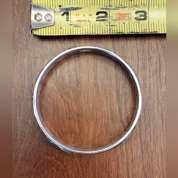Brighton gorgeous silvertone clear Rhinestone Le Louvre Bangle Bracelet - Picture 5 of 5